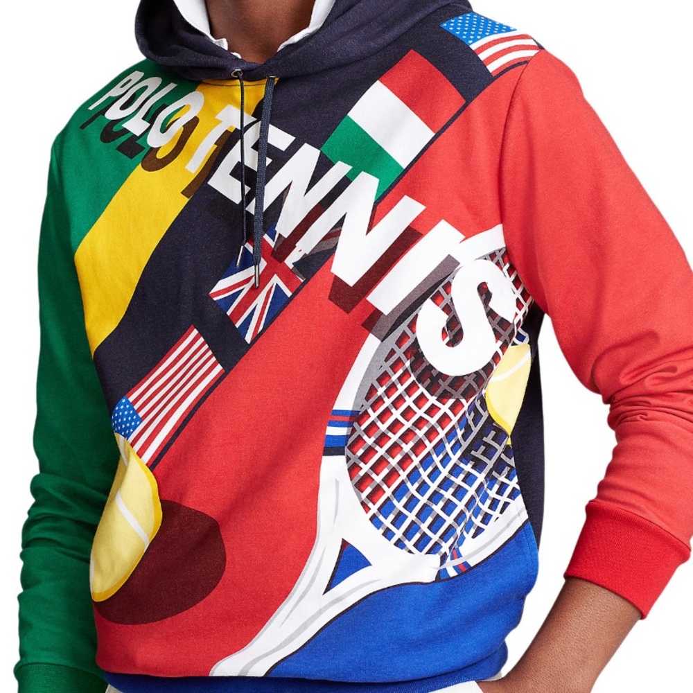 Polo Ralph Lauren tennis print hoodie